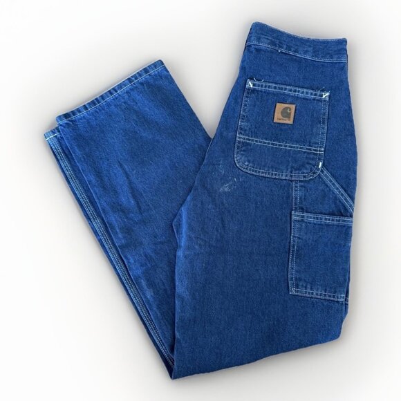 NWT Carhartt Men 29X32 Y2K Distressed Dungaree Carpenter Grunge STAINS!! - Picture 1 of 16